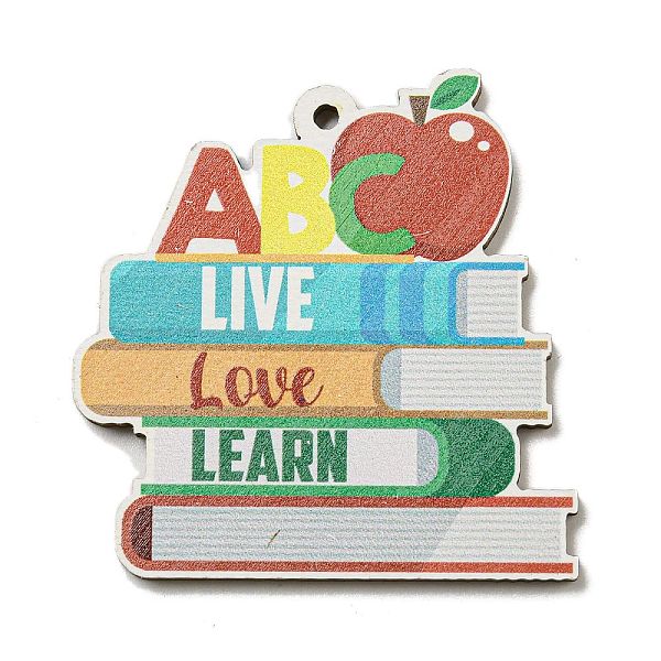 PandaHall Wood Pendant, Teachers' Day Theme, Book, 45x43.5x2.5mm, Hole: 2mm Wood Book
PandaHall Wood Pendant, Teachers' Day Theme, Book, 45x43.5x2.5mm, Hole: 2mm Wood Book