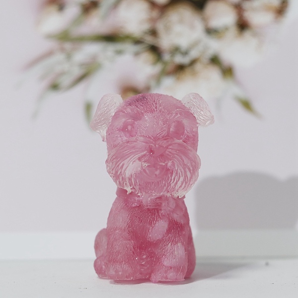 PandaHall Resin Craft Display Decorations, with Dyed Natural Rose Quartz Chip, Schnauzer Dog Figurine, for Home Feng Shui Ornament...
PandaHall Resin Craft Display Decorations, with Dyed Natural Rose Quartz Chip, Schnauzer Dog Figurine, for Home Feng Shui Ornament...