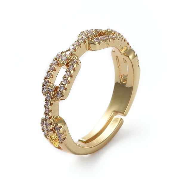 PandaHall Adjustable Brass Finger Rings, with Micro Pave Cubic Zirconia, Clear, Golden, US Size 7(17.3mm) Brass+Cubic Zirconia Clear
PandaHall Adjustable Brass Finger Rings, with Micro Pave Cubic Zirconia, Clear, Golden, US Size 7(17.3mm) Brass+Cubic Zirconia Clear
