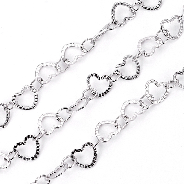 PandaHall 304 Stainless Steel Link Chains, Soldered, with Spool, Heart, Stainless Steel Color, Heart: 7.5x6.5x0.5mm, Oval: 5x4x0.5mm, about...
PandaHall 304 Stainless Steel Link Chains, Soldered, with Spool, Heart, Stainless Steel Color, Heart: 7.5x6.5x0.5mm, Oval: 5x4x0.5mm, about...