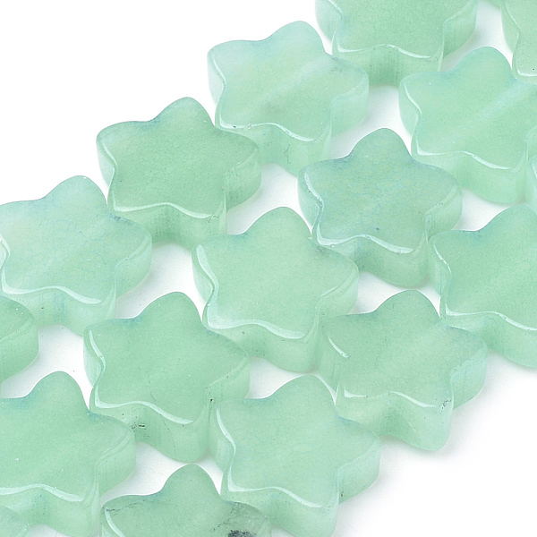 PandaHall Natural White Jade Beads Strands, Dyed, Star, Light Green, 12x12x4~5mm, Hole: 1mm, about 20pcs/strand, 8.26 inch White Jade Star...
PandaHall Natural White Jade Beads Strands, Dyed, Star, Light Green, 12x12x4~5mm, Hole: 1mm, about 20pcs/strand, 8.26 inch White Jade Star...