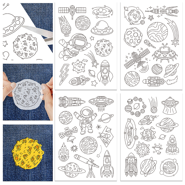 PandaHall GLOBLELAND 4 Sheets 57Pcs Planet Patterns Stick and Stitch Water Soluble Stabilizer for Embroidery Adhesive Hand Sewing...
PandaHall GLOBLELAND 4 Sheets 57Pcs Planet Patterns Stick and Stitch Water Soluble Stabilizer for Embroidery Adhesive Hand Sewing...
