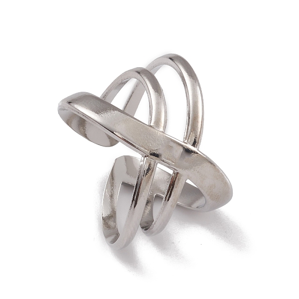 PandaHall 304 Stainless Steel Cuff Rings, Hollow Out Criss Cross Wide Band Ring for Women, Stainless Steel Color, 7.5~15.5mm, Inner Diameter...
PandaHall 304 Stainless Steel Cuff Rings, Hollow Out Criss Cross Wide Band Ring for Women, Stainless Steel Color, 7.5~15.5mm, Inner Diameter...