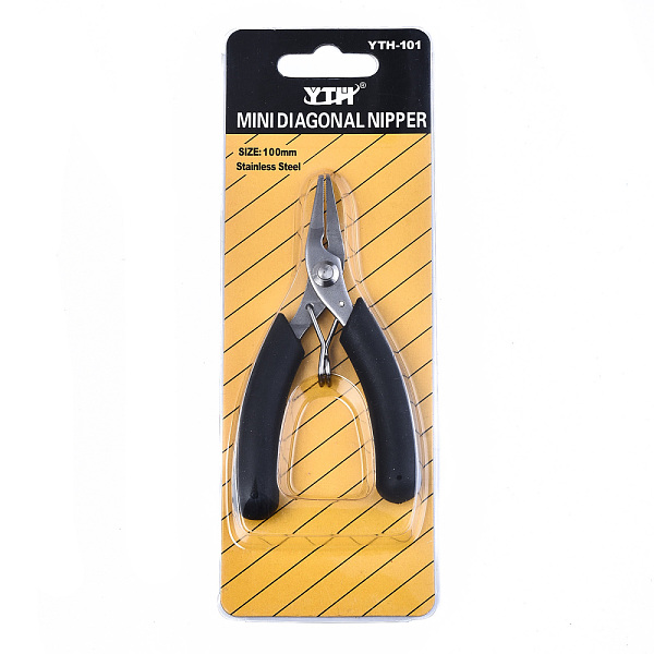 PandaHall Stainless Steel Mini Flat Nipper Pliers, Serrated Jaw and Wire Cutter, Ferronickel, with PVC Handle, Black, 10x5.5x1cm Stainless...
PandaHall Stainless Steel Mini Flat Nipper Pliers, Serrated Jaw and Wire Cutter, Ferronickel, with PVC Handle, Black, 10x5.5x1cm Stainless...