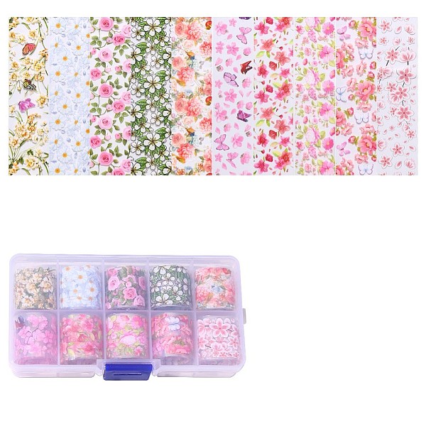 PandaHall 10rolls Nail Art Transfer Stickers, Nail Decals, DIY Nail Tips Decoration, Flower Pattern, Mixed Color, 25mm, 1m/roll Paper Flower..., Multicolor
PandaHall 10rolls Nail Art Transfer Stickers, Nail Decals, DIY Nail Tips Decoration, Flower Pattern, Mixed Color, 25mm, 1m/roll Paper Flower..., Multicolor