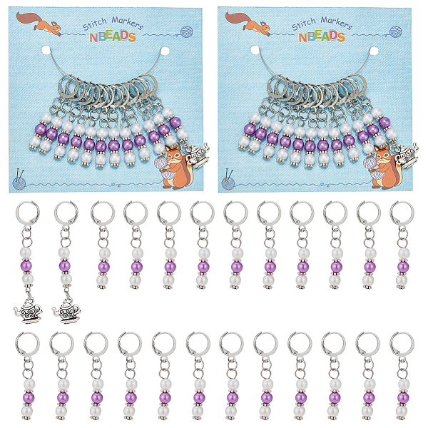 PandaHall Acrylic Imitated Pearl & Alloy Pendant Stitch Markers, Crochet Leverback Hoop Charms, Locking Stitch Marker with Wine Glass Charm..., Multicolor
PandaHall Acrylic Imitated Pearl & Alloy Pendant Stitch Markers, Crochet Leverback Hoop Charms, Locking Stitch Marker with Wine Glass Charm..., Multicolor