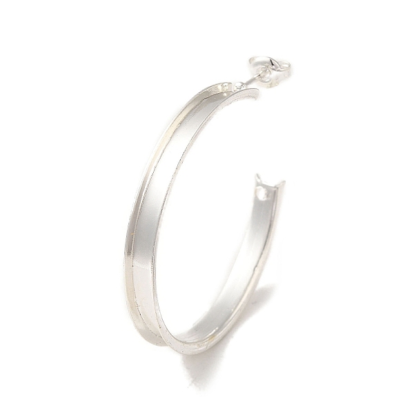 PandaHall Rack Plating Iron Stud Half Hoop Earrings, with Ear Nuts, Long-Lasting Plated, Cadmium Free & Lead Free, C-shape, Silver, 35.5x4mm...
PandaHall Rack Plating Iron Stud Half Hoop Earrings, with Ear Nuts, Long-Lasting Plated, Cadmium Free & Lead Free, C-shape, Silver, 35.5x4mm...