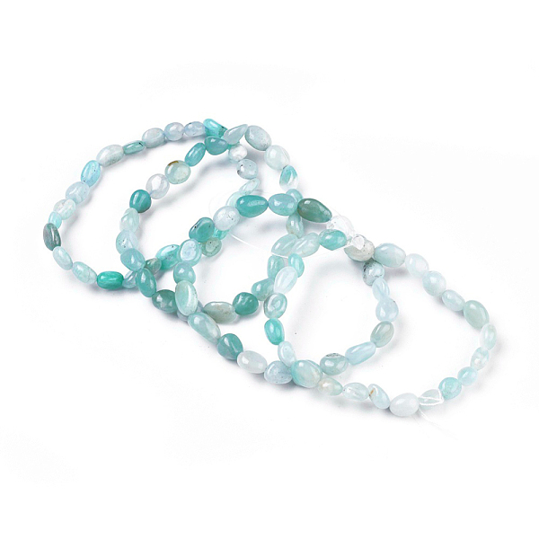 PandaHall Natural Amazonite Bead Stretch Bracelets, Tumbled Stone, Nuggets, 2~2-1/4 inch(5.2~5.6cm), Bead: 7~13x6~10mm Amazonite
PandaHall Natural Amazonite Bead Stretch Bracelets, Tumbled Stone, Nuggets, 2~2-1/4 inch(5.2~5.6cm), Bead: 7~13x6~10mm Amazonite