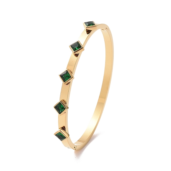 PandaHall Cubic Zirconia Rhombus Hinged Bangle, Gold Plated 304 Stainless Steel Jewelry for Women, Green, Inner Diameter: 2-1/4 inch(5.8cm)...
PandaHall Cubic Zirconia Rhombus Hinged Bangle, Gold Plated 304 Stainless Steel Jewelry for Women, Green, Inner Diameter: 2-1/4 inch(5.8cm)...