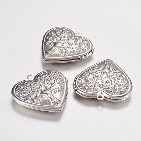 PandaHall 316 Stainless Steel Locket Pendants, Photo Frame Charms for Necklaces, Heart with Tree of Life, Stainless Steel Color, 29x29x7mm...
PandaHall 316 Stainless Steel Locket Pendants, Photo Frame Charms for Necklaces, Heart with Tree of Life, Stainless Steel Color, 29x29x7mm...