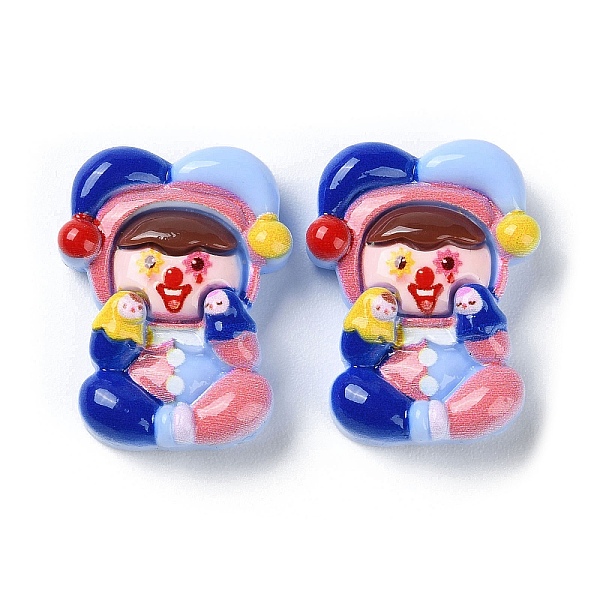PandaHall Funny Opaque Resin Cabochons, Clown, Midnight Blue, 29x22.5x9mm Resin Others
PandaHall Funny Opaque Resin Cabochons, Clown, Midnight Blue, 29x22.5x9mm Resin Others