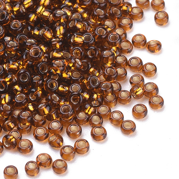PandaHall Silver Lined Glass Seed Beads, Round, Saddle Brown, 1.5~2x1mm, Hole: 0.6mm, about 120000pcs/bag, about 450g/bag Glass Brown
PandaHall Silver Lined Glass Seed Beads, Round, Saddle Brown, 1.5~2x1mm, Hole: 0.6mm, about 120000pcs/bag, about 450g/bag Glass Brown
