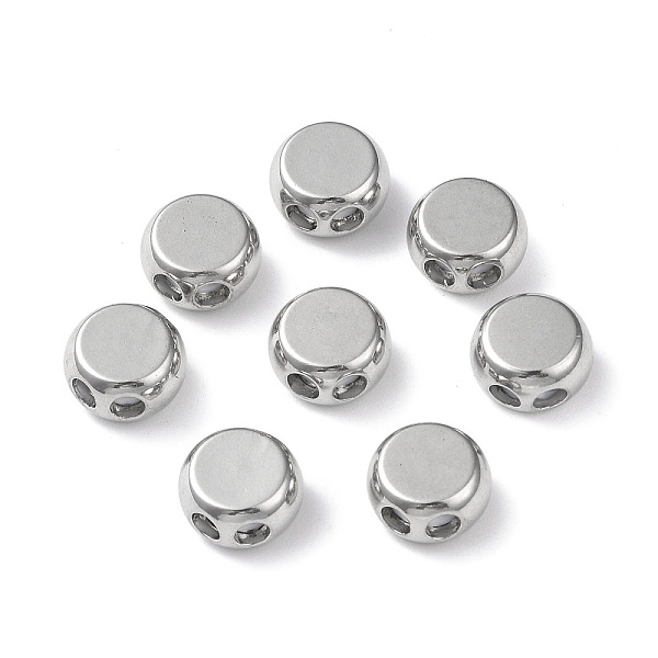 PandaHall Brass Beads, with Rubber Inside, Slider Beads, Stopper Beads, Long-Lasting Plated, Flat Round, Platinum, 5.5x9x9mm, Hole: 1.6mm...
PandaHall Brass Beads, with Rubber Inside, Slider Beads, Stopper Beads, Long-Lasting Plated, Flat Round, Platinum, 5.5x9x9mm, Hole: 1.6mm...
