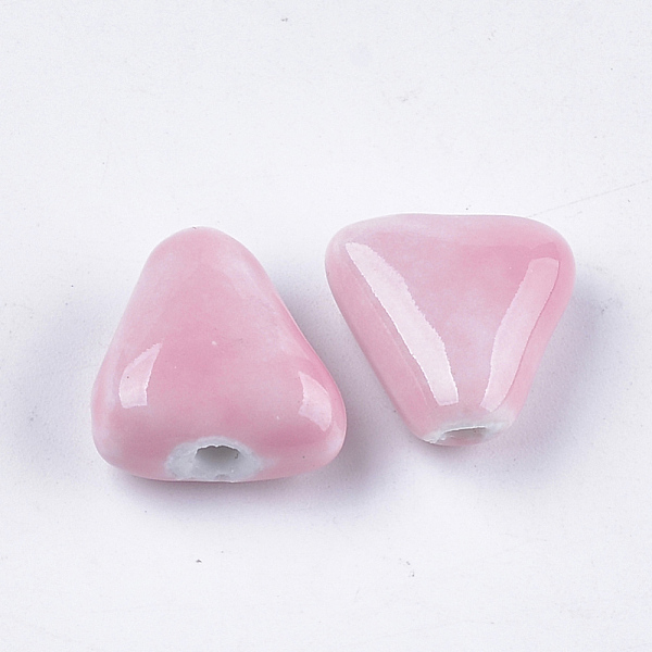 PandaHall Handmade Porcelain Beads, Bright Glazed Porcelain Style, Triangle, Pink, 15~16x15~15.5x8.5mm, Hole: 1.5~2.5mm Porcelain Triangle...
PandaHall Handmade Porcelain Beads, Bright Glazed Porcelain Style, Triangle, Pink, 15~16x15~15.5x8.5mm, Hole: 1.5~2.5mm Porcelain Triangle...