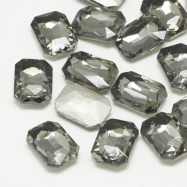 PandaHall Pointed Back Glass Rhinestone Cabochons, Faceted, Rectangle Octagon, Black Diamond, 10x8x3.5mm Glass Rhinestone Octagon Gray
PandaHall Pointed Back Glass Rhinestone Cabochons, Faceted, Rectangle Octagon, Black Diamond, 10x8x3.5mm Glass Rhinestone Octagon Gray
