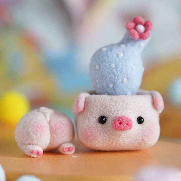 PandaHall Needle Felting Display Decoration & Keychain Kit with Instructions, Pig Shaped Succulents Felting Kits, Mixed Color Wool..., Multicolor
PandaHall Needle Felting Display Decoration & Keychain Kit with Instructions, Pig Shaped Succulents Felting Kits, Mixed Color Wool..., Multicolor