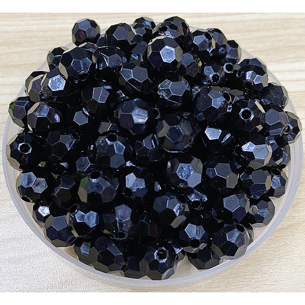 PandaHall Opaque Acrylic Beads, Faceted (32 Facets), Round, Black, 8mm, Hole: 2mm Acrylic Round Black
PandaHall Opaque Acrylic Beads, Faceted (32 Facets), Round, Black, 8mm, Hole: 2mm Acrylic Round Black