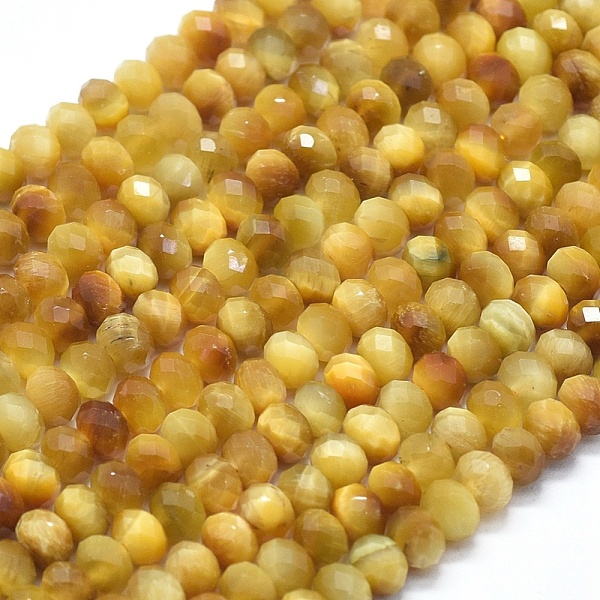 PandaHall Natural Gold Tiger Eye Beads Strands, Faceted, Rondelle, 6x4mm, Hole: 1mm, about 88pcs/strand, 15.35 inch(39cm) Tiger Eye Rondelle..., Yellow
PandaHall Natural Gold Tiger Eye Beads Strands, Faceted, Rondelle, 6x4mm, Hole: 1mm, about 88pcs/strand, 15.35 inch(39cm) Tiger Eye Rondelle..., Yellow