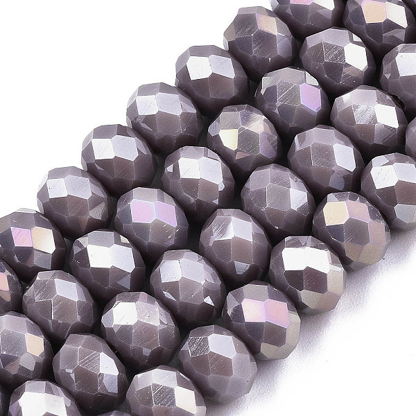 PandaHall Electroplate Glass Beads Strands, Opaque Solid Color, AB Color Plated, Faceted, Rondelle, Slate Blue, 6x5mm, Hole: 1mm, about...
PandaHall Electroplate Glass Beads Strands, Opaque Solid Color, AB Color Plated, Faceted, Rondelle, Slate Blue, 6x5mm, Hole: 1mm, about...