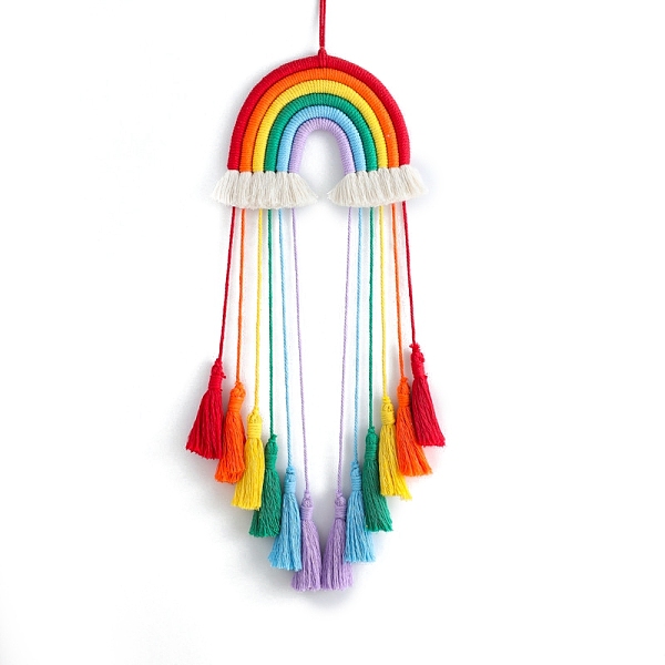 PandaHall Rainbow Cotton Tassel Tapestry, Home Decotations, Wall Decoration, Colorful, 510x180mm Cotton Rainbow
PandaHall Rainbow Cotton Tassel Tapestry, Home Decotations, Wall Decoration, Colorful, 510x180mm Cotton Rainbow