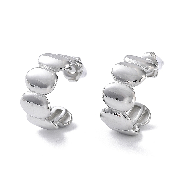 PandaHall 304 Stainless Steel Oval Stud Earrings, Half Hoop Earrings, Stainless Steel Color, 20x19mm 304 Stainless Steel Oval
PandaHall 304 Stainless Steel Oval Stud Earrings, Half Hoop Earrings, Stainless Steel Color, 20x19mm 304 Stainless Steel Oval