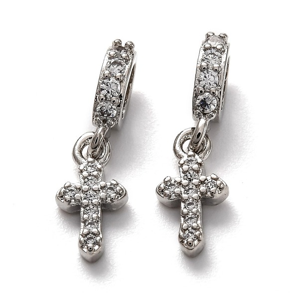 PandaHall Brass Micro Pave Cubic Zirconia European Dangle Charms, Large Hole Pendants, Long-Lasting Plated, Cross, Platinum, 20mm, Cross..., Clear
PandaHall Brass Micro Pave Cubic Zirconia European Dangle Charms, Large Hole Pendants, Long-Lasting Plated, Cross, Platinum, 20mm, Cross..., Clear