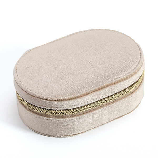 PandaHall Velvet Portable Jewelry Storage Box with Zipper, for Bracelet, Necklace, Earrings Storage, Oval, Antique White, 14.5x10x5.3cm...
PandaHall Velvet Portable Jewelry Storage Box with Zipper, for Bracelet, Necklace, Earrings Storage, Oval, Antique White, 14.5x10x5.3cm...
