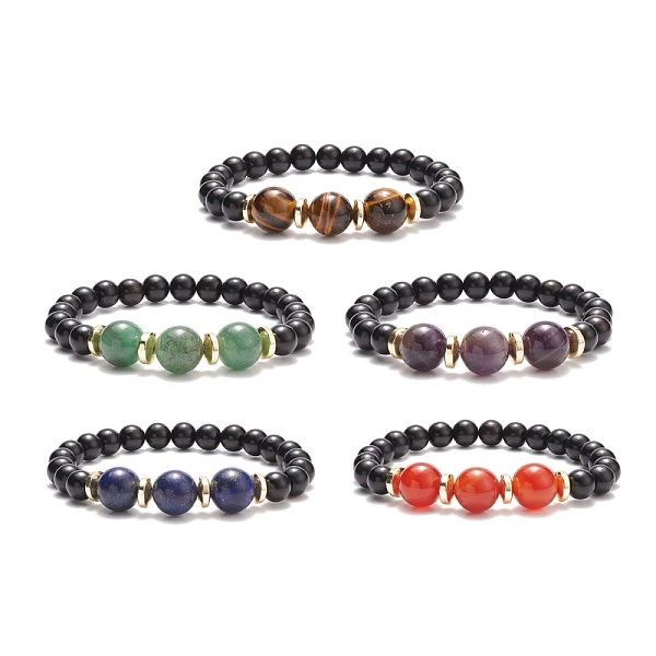 PandaHall Stretch Bracelets for Women, Gemstone & Natural Wood Beaded Bracelet, Inner Diameter: 2-1/4 inch(5.7cm), Beads: 8.5mm Mixed Stone
PandaHall Stretch Bracelets for Women, Gemstone & Natural Wood Beaded Bracelet, Inner Diameter: 2-1/4 inch(5.7cm), Beads: 8.5mm Mixed Stone