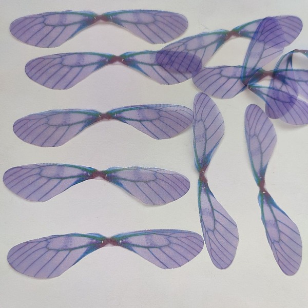PandaHall Atificial Craft Chiffon Butterfly Wing, Handmade Organza Dragonfly Wings, Gradient Color, Ornament Accessories, Indigo, 19x83mm..., Purple
PandaHall Atificial Craft Chiffon Butterfly Wing, Handmade Organza Dragonfly Wings, Gradient Color, Ornament Accessories, Indigo, 19x83mm..., Purple