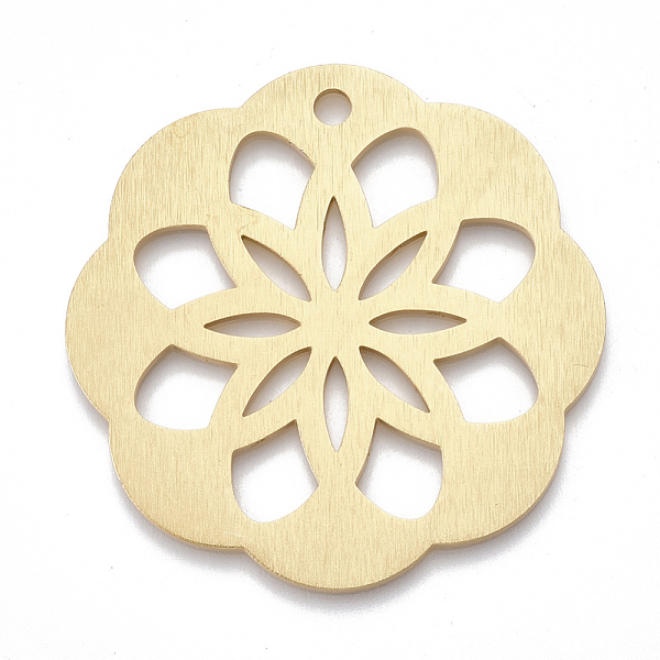 PandaHall Aluminium Big Pendants, Laser Cut Big Pendants, Flower, Golden, 50x48x1mm, Hole: 3mm Aluminum Flower
PandaHall Aluminium Big Pendants, Laser Cut Big Pendants, Flower, Golden, 50x48x1mm, Hole: 3mm Aluminum Flower