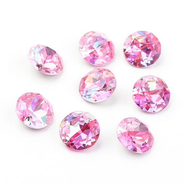 PandaHall Pointed Back & Back Plated K9 Glass Rhinestone Cabochons, Grade A, Two Tone, Shiny Laser Style, Faceted, Flat Round, Rose, 10x5mm..., Pink
PandaHall Pointed Back & Back Plated K9 Glass Rhinestone Cabochons, Grade A, Two Tone, Shiny Laser Style, Faceted, Flat Round, Rose, 10x5mm..., Pink