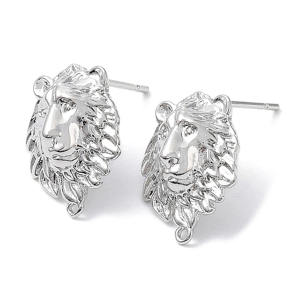 PandaHall Brass Stud Earring Finding, with Horizontal Loop, Lion, Real Platinum Plated, 15.5x12.5mm, Hole: 0.9mm, Pin: 0.7mm Brass Lion
PandaHall Brass Stud Earring Finding, with Horizontal Loop, Lion, Real Platinum Plated, 15.5x12.5mm, Hole: 0.9mm, Pin: 0.7mm Brass Lion