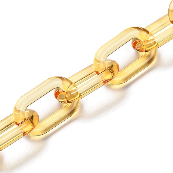 PandaHall Handmade Transparent Acrylic Cable Chains, for Jewelry Making, Unwelded, Oval, Goldenrod, link: 27x16.5x4mm, 39.37 inch(1m)/strand..., Gold
PandaHall Handmade Transparent Acrylic Cable Chains, for Jewelry Making, Unwelded, Oval, Goldenrod, link: 27x16.5x4mm, 39.37 inch(1m)/strand..., Gold
