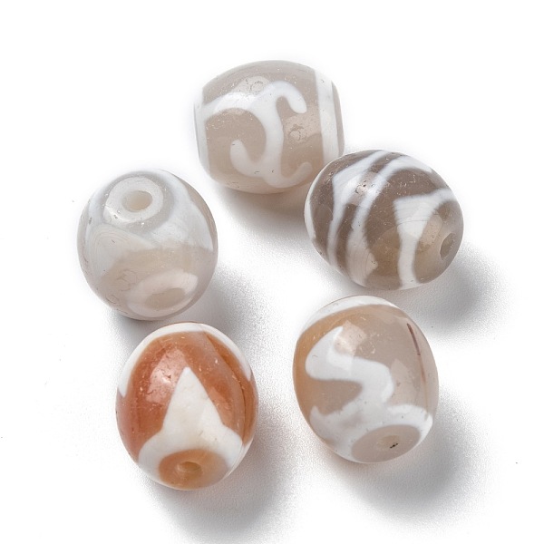 PandaHall Tibetan Style dZi Beads, Natural Agate Beads, Dyed, Barrel, Mixed Patterns, 16~17x14.5~15mm, Hole: 1.8~2mm Tibetan Agate Barrel
PandaHall Tibetan Style dZi Beads, Natural Agate Beads, Dyed, Barrel, Mixed Patterns, 16~17x14.5~15mm, Hole: 1.8~2mm Tibetan Agate Barrel