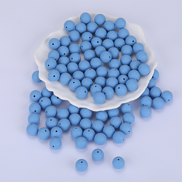 PandaHall Round Silicone Focal Beads, Chewing Beads For Teethers, DIY Nursing Necklaces Making, Light Sky Blue, 15mm, Hole: 2mm Silicone...
PandaHall Round Silicone Focal Beads, Chewing Beads For Teethers, DIY Nursing Necklaces Making, Light Sky Blue, 15mm, Hole: 2mm Silicone...