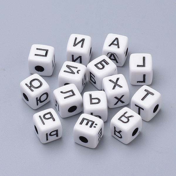 PandaHall Craft Acrylic Beads, Cube with Russian Alphabet, White, 10x10x10mm, Hole: 3.5mm, about 550pcs/500g Acrylic Letter White
PandaHall Craft Acrylic Beads, Cube with Russian Alphabet, White, 10x10x10mm, Hole: 3.5mm, about 550pcs/500g Acrylic Letter White