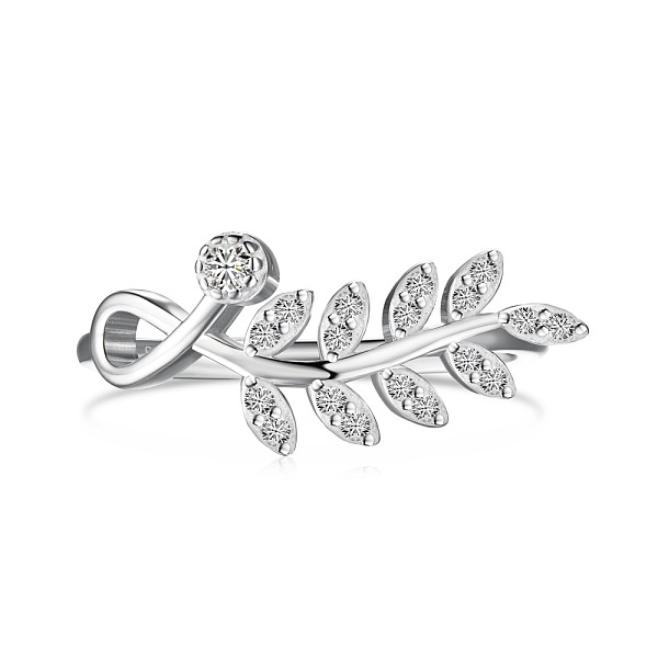 PandaHall Clear Cubic Zirconia Ear Of Wheat Finger Rings, Rhodium Plated 925 Sterling Silver Ring for Women, Platinum, Inner Diameter...
PandaHall Clear Cubic Zirconia Ear Of Wheat Finger Rings, Rhodium Plated 925 Sterling Silver Ring for Women, Platinum, Inner Diameter...