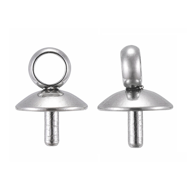 PandaHall 201 Stainless Steel Cup Pearl Peg Bails Pin Pendants, For Half Drilled Beads, Stainless Steel Color, 6x5mm, Pin: 1mm, Hole: 2.5mm...
PandaHall 201 Stainless Steel Cup Pearl Peg Bails Pin Pendants, For Half Drilled Beads, Stainless Steel Color, 6x5mm, Pin: 1mm, Hole: 2.5mm...