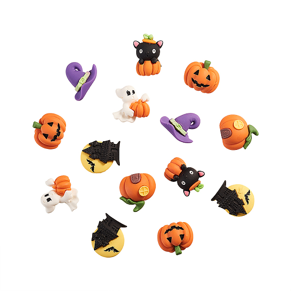 PandaHall 30Pcs 6 Style Resin Cabochons Halloween Theme, DIY for Earrings & Bobby pin Accessories, Ghost & Pumpkin & Hat & Castle & Cat..., Multicolor
PandaHall 30Pcs 6 Style Resin Cabochons Halloween Theme, DIY for Earrings & Bobby pin Accessories, Ghost & Pumpkin & Hat & Castle & Cat..., Multicolor
