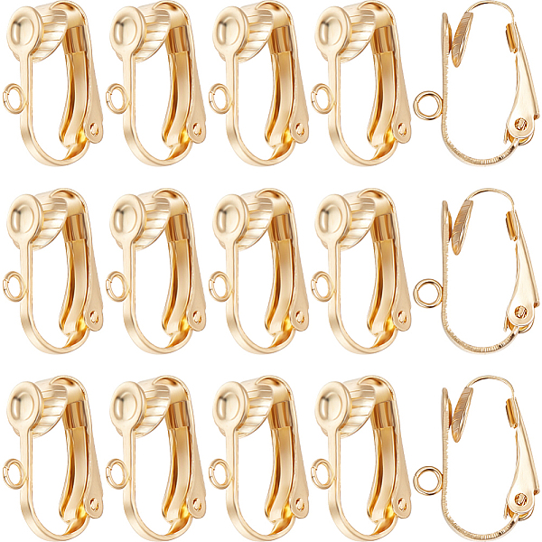 PandaHall Beebeecraft 30Pcs 304 Stainless Steel Clip-on Earrings Findings, with Loop, for Non-pierced Ears, Real 18K Gold Plated...
PandaHall Beebeecraft 30Pcs 304 Stainless Steel Clip-on Earrings Findings, with Loop, for Non-pierced Ears, Real 18K Gold Plated...
