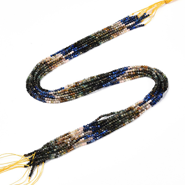 PandaHall Natural Mixed Gemstone Beads Strands, Round Beads, Faceted, 2~2.5x2~2.5mm, Hole: 0.5mm, about 190~196pcs/strand, 15.35''~15.75''...
PandaHall Natural Mixed Gemstone Beads Strands, Round Beads, Faceted, 2~2.5x2~2.5mm, Hole: 0.5mm, about 190~196pcs/strand, 15.35''~15.75''...