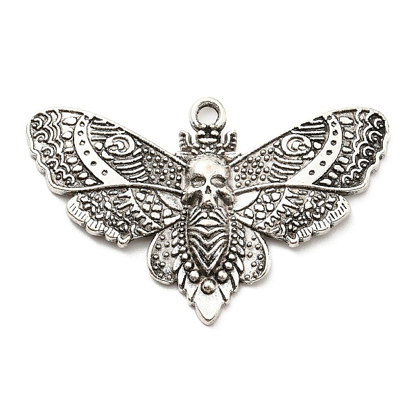 PandaHall Alloy Pendants, Moth with Skull, Antique Silver, 27x42x3mm, Hole: 2mm Alloy Insects
PandaHall Alloy Pendants, Moth with Skull, Antique Silver, 27x42x3mm, Hole: 2mm Alloy Insects