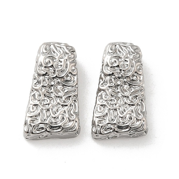 PandaHall Textured Brass Beads, Trapezoid, Real Platinum Plated, 18x10.5x6mm, Hole: 3.5x2.5mm Brass Trapezoid
PandaHall Textured Brass Beads, Trapezoid, Real Platinum Plated, 18x10.5x6mm, Hole: 3.5x2.5mm Brass Trapezoid
