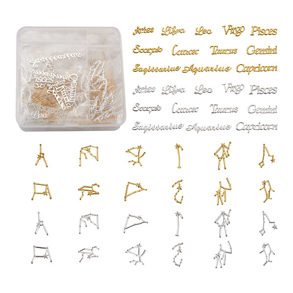 PandaHall Beadthoven Alloy Cabochons, for DIY Crystal Epoxy Resin Material Filling, 12 Constellations, Mixed Color, 12 Constellations Word...
PandaHall Beadthoven Alloy Cabochons, for DIY Crystal Epoxy Resin Material Filling, 12 Constellations, Mixed Color, 12 Constellations Word...