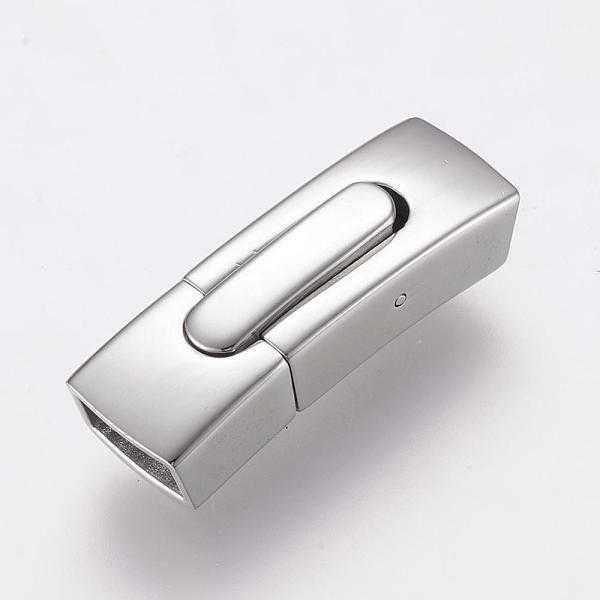 PandaHall 304 Stainless Steel Bayonet Clasps, Rectangle, Stainless Steel Color, 30x10x7.5mm, Hole: 4x8mm 304 Stainless Steel
PandaHall 304 Stainless Steel Bayonet Clasps, Rectangle, Stainless Steel Color, 30x10x7.5mm, Hole: 4x8mm 304 Stainless Steel