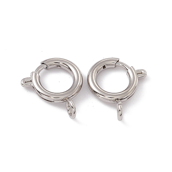 PandaHall 201 Stainless Steel Spring Ring Clasps, Stainless Steel Color, 10x2mm, Hole: 2.5mm 201 Stainless Steel
PandaHall 201 Stainless Steel Spring Ring Clasps, Stainless Steel Color, 10x2mm, Hole: 2.5mm 201 Stainless Steel