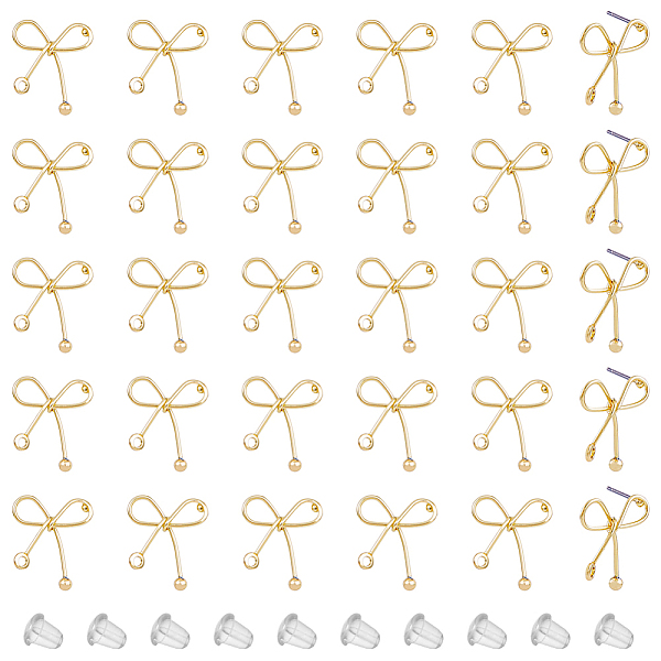 PandaHall SUPERFINDINGS 30Pcs Bowknot Stud Earrings Iron Stud Earring Findings Earring Posts Stud Earrings with 50Pcs Plastic Ear Nuts for...
PandaHall SUPERFINDINGS 30Pcs Bowknot Stud Earrings Iron Stud Earring Findings Earring Posts Stud Earrings with 50Pcs Plastic Ear Nuts for...