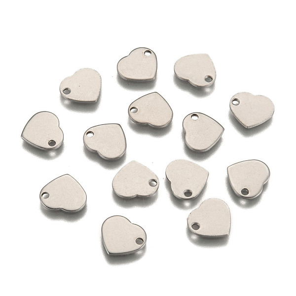 PandaHall 304 Stainless Steel Stamping Blank Tag Flat Heart Charms Pendants, Stainless Steel Color, 11x10x1mm, Hole: 1mm 304 Stainless Steel...
PandaHall 304 Stainless Steel Stamping Blank Tag Flat Heart Charms Pendants, Stainless Steel Color, 11x10x1mm, Hole: 1mm 304 Stainless Steel...