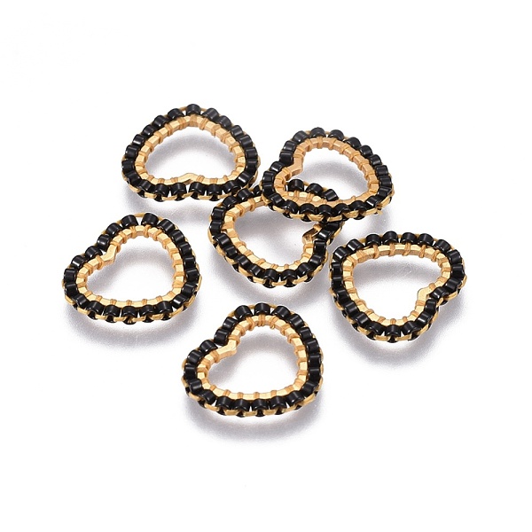 PandaHall MIYUKI & TOHO Handmade Japanese Seed Beads, with 304 Stainless Steel Link Rings, Loom Pattern, Heart, Golden, Black...
PandaHall MIYUKI & TOHO Handmade Japanese Seed Beads, with 304 Stainless Steel Link Rings, Loom Pattern, Heart, Golden, Black...