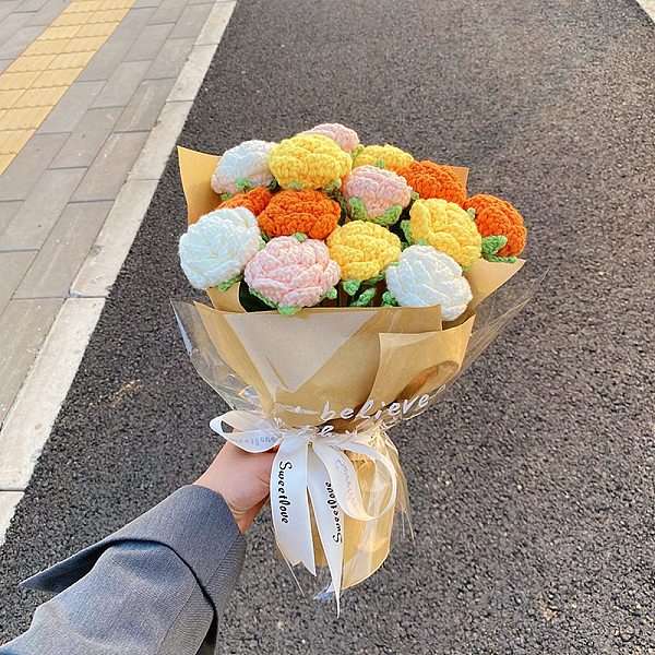 PandaHall Crochet Rose Bouquet Set for Beginners, Flower Display Decoration Knitting Starter Kit, DIY Handmade Valentin's Day Gift for..., Orange
PandaHall Crochet Rose Bouquet Set for Beginners, Flower Display Decoration Knitting Starter Kit, DIY Handmade Valentin's Day Gift for..., Orange